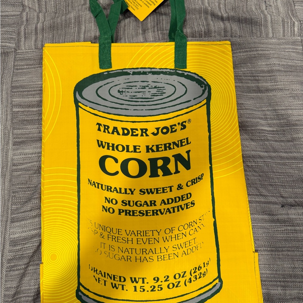 Trader Joe's Yellow Corn Tote Bag